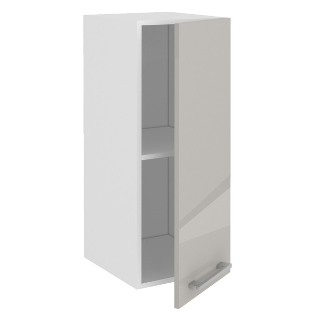 фасад АВЕРНО 296x716x16мм лакированная ЛДСП серый перламутровый