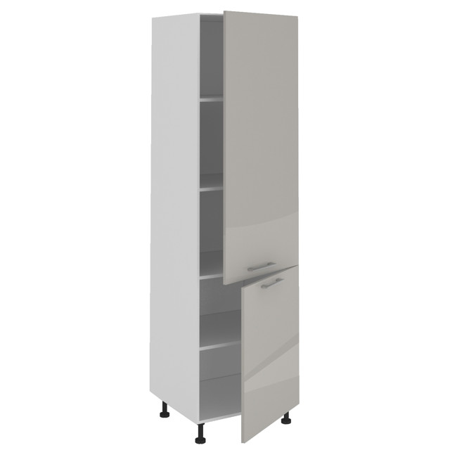 фасад для пенала АВЕРНО 596x2036x16мм лакированная ЛДСП серый перламутровый