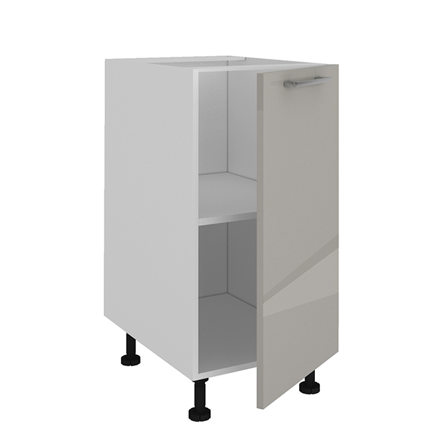 фасад АВЕРНО 150х720х16мм лакированная ЛДСП серый перламутровый