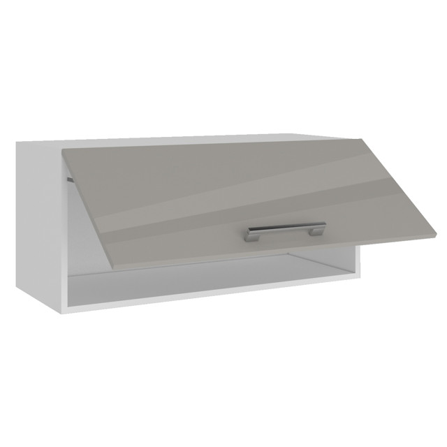 фасад АВЕРНО 796x356x16мм лакированная ЛДСП серый перламутровый