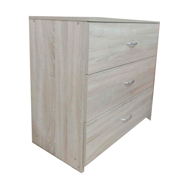 комод 3 ящика 760х800х420мм дуб сонома ЛДСП
