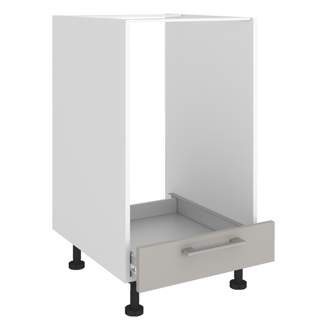 фасад 1 ящик АВЕРНО 596x116x16мм лакированная ЛДСП серый перламутровый