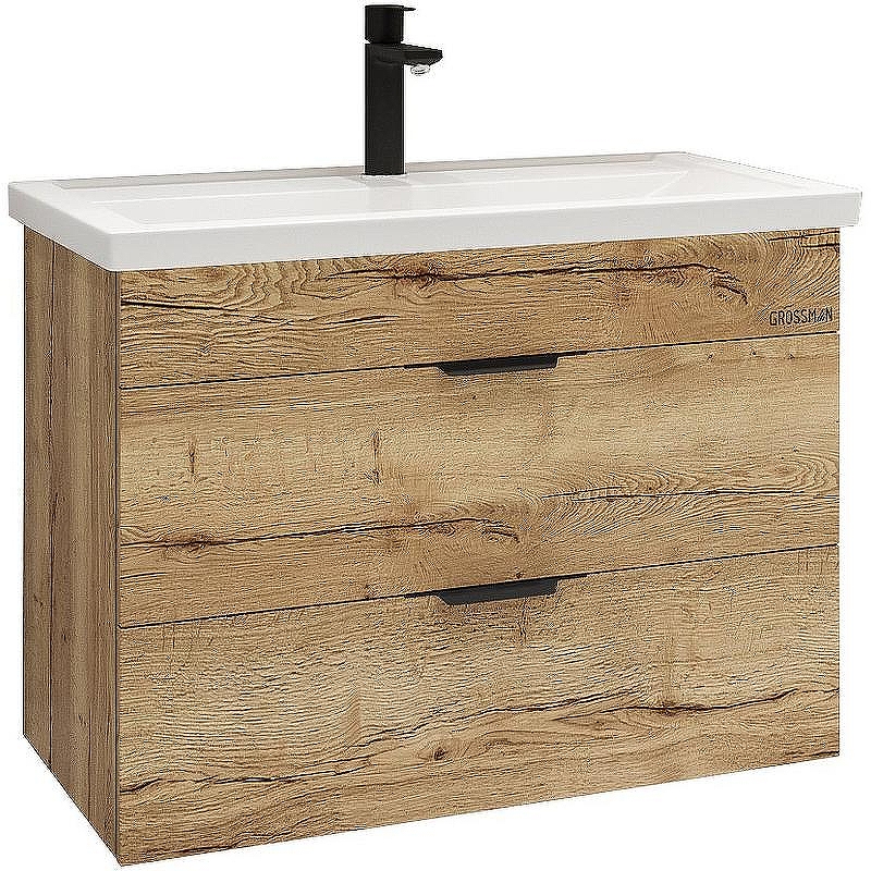 Тумба под раковину Grossman Форта 70 107003 подвесная цвет Дуб галифакс
